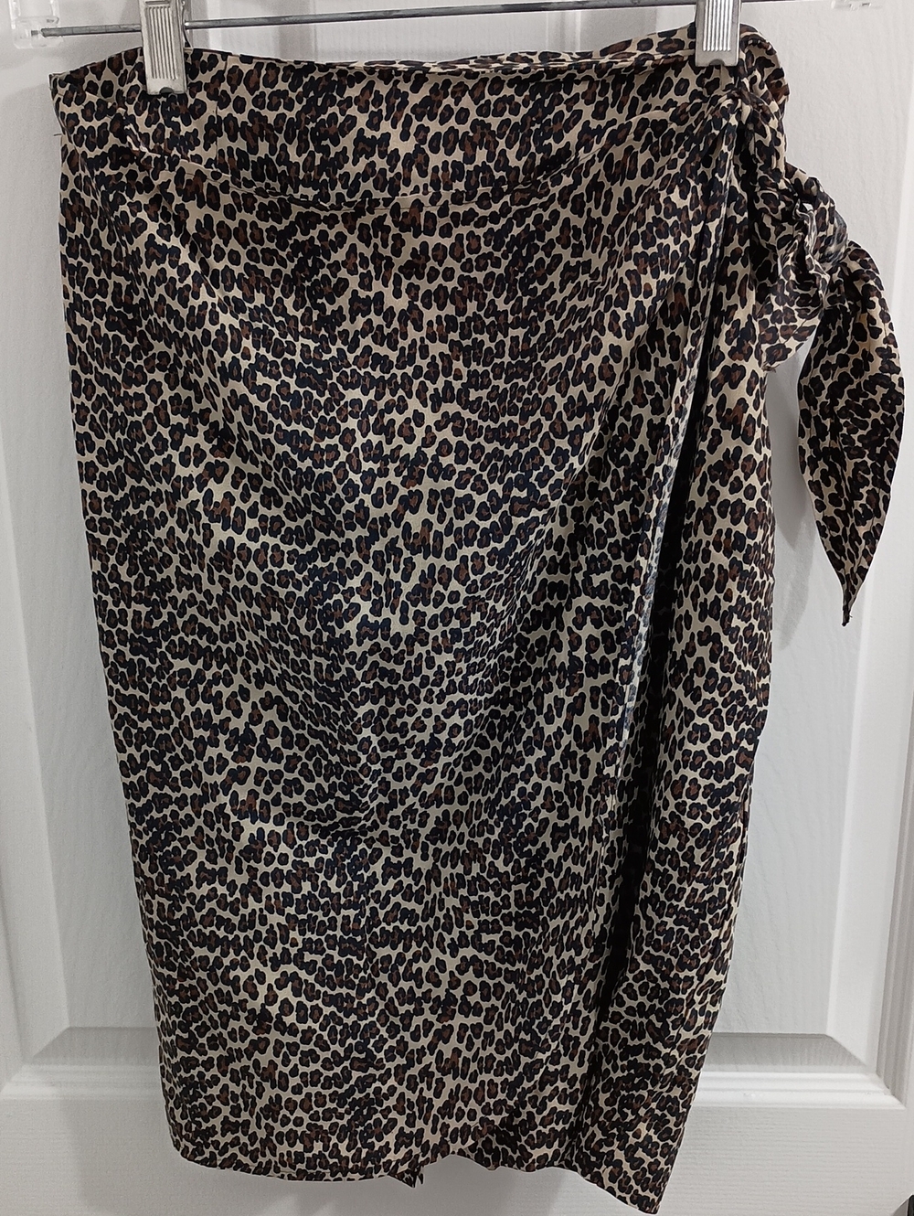 Fundamental Things Women’s Leopard Print Sarong Wrap Skirt Sz 6p